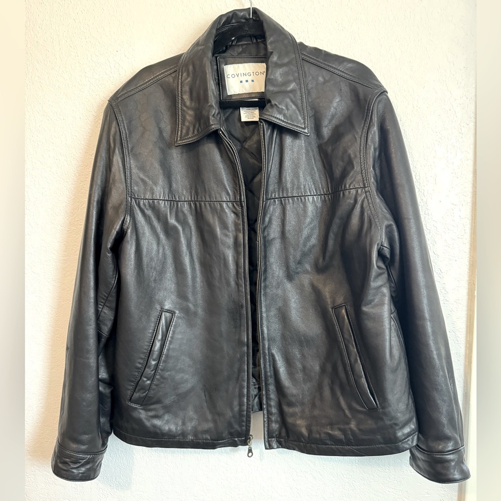 Covington 100% vintage leather jacket